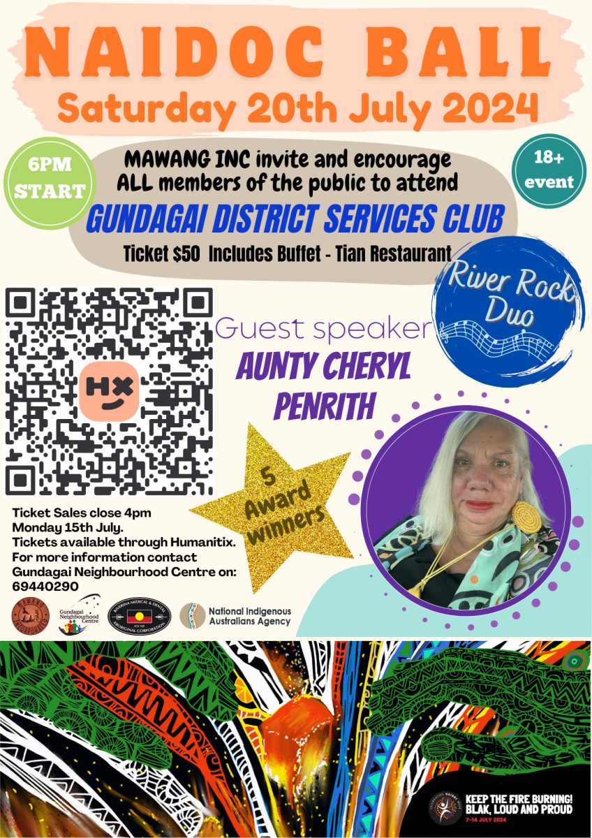 MAWANG INC. is inviting the public to Gundagai's NAIDOC Ball this Saturday. 