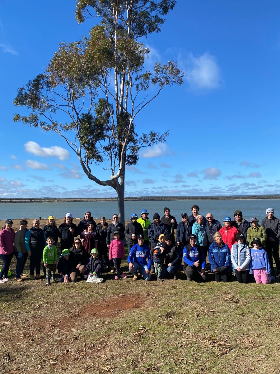 Group at lake 