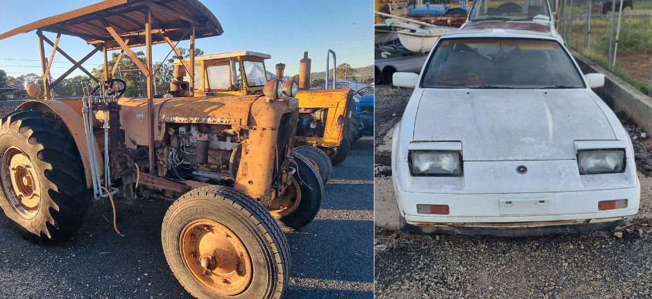 The 1986 Nissan Z31 and Chamberlain Countryman Tractor