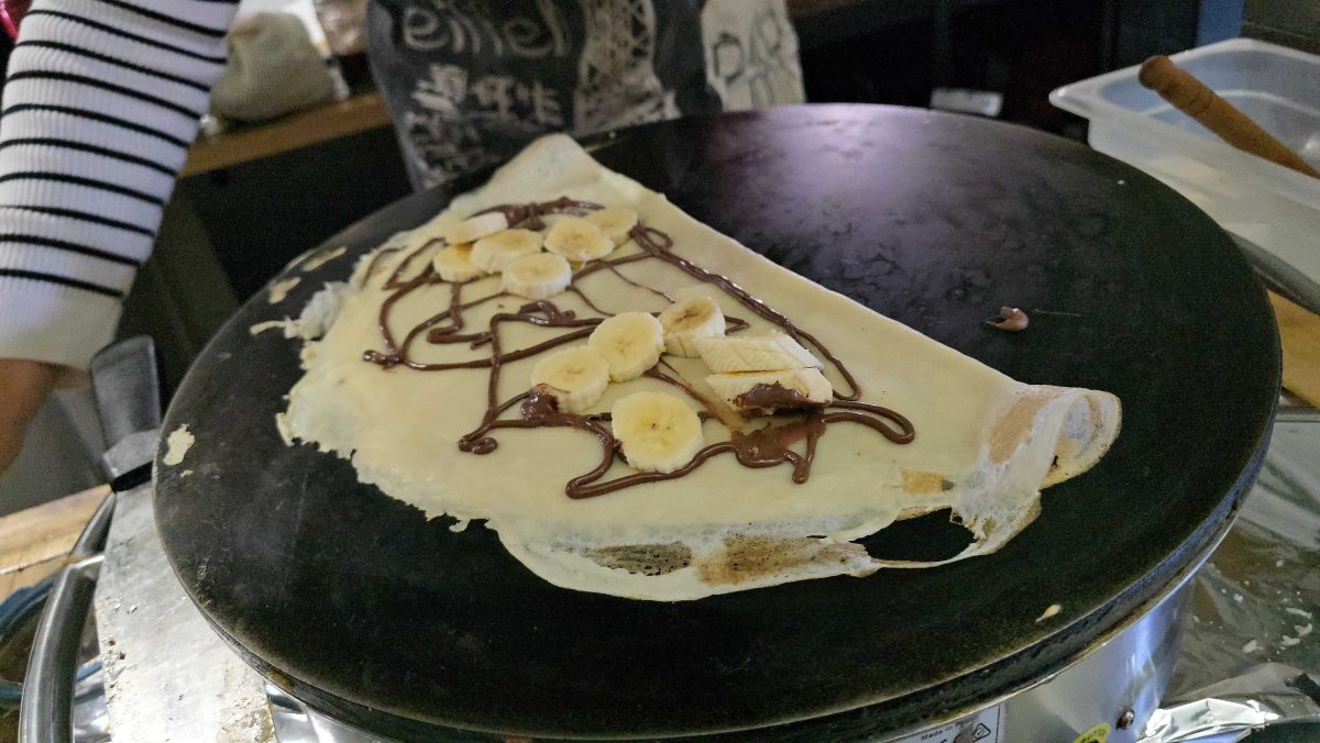 banana and nutella crepe