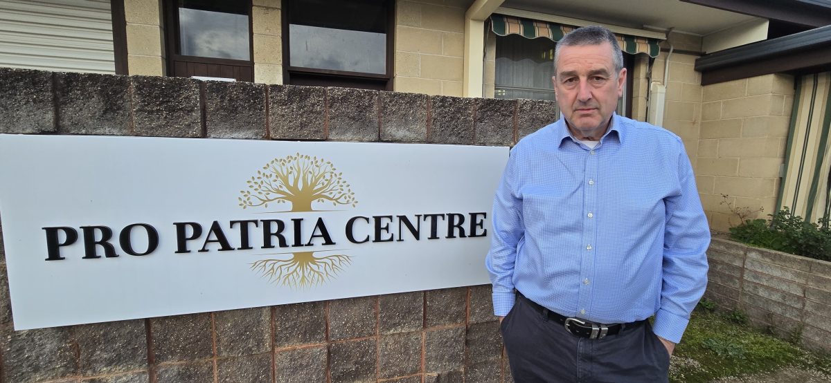 Pro Patria Centre board member Colin Taggart