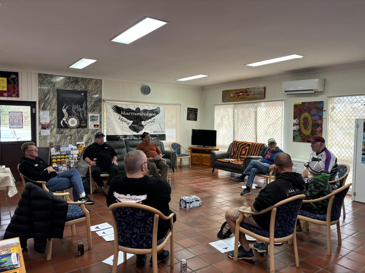 The Murrumbidgee Men’s Group meets fortnightly at various community centres in Wagga.