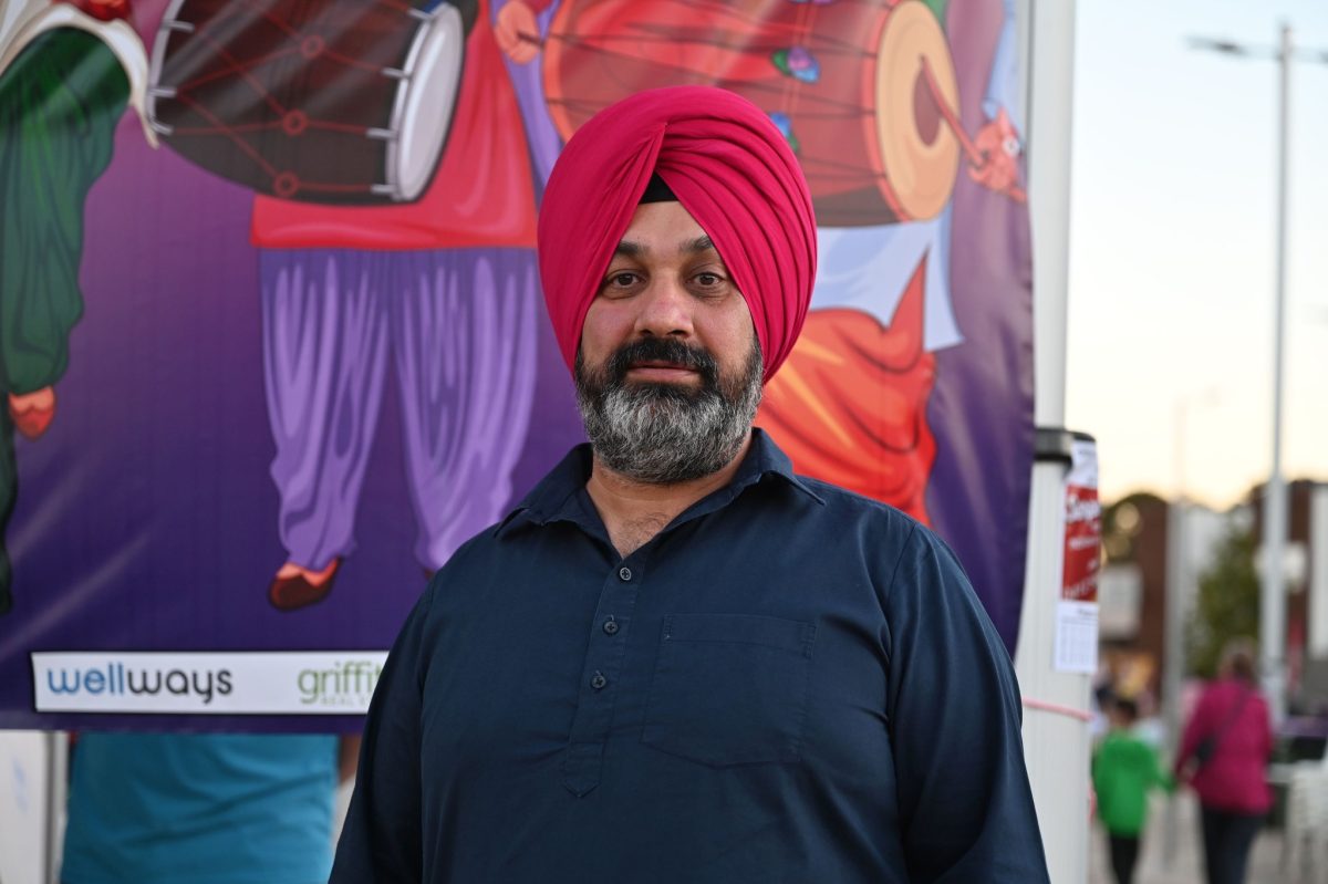 Manjit in red turban 