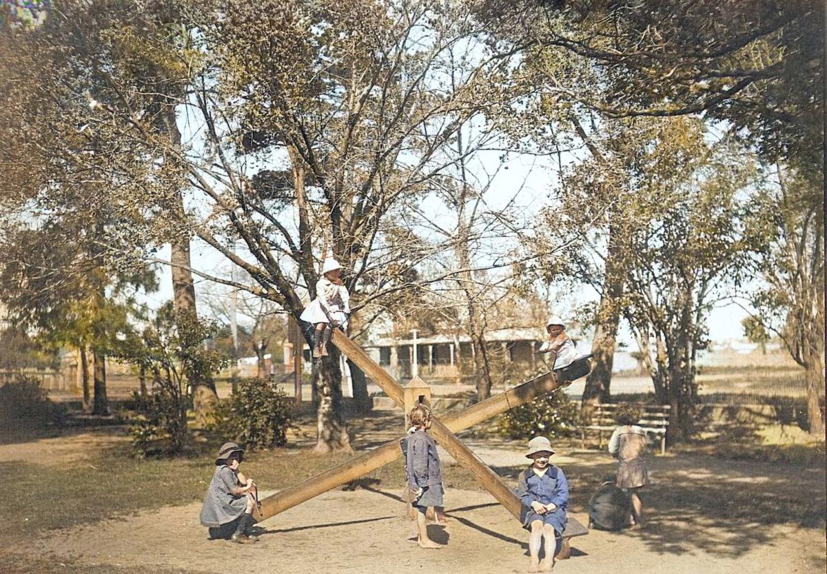 The simple joys of a well-made seesaw in Collins Park. 