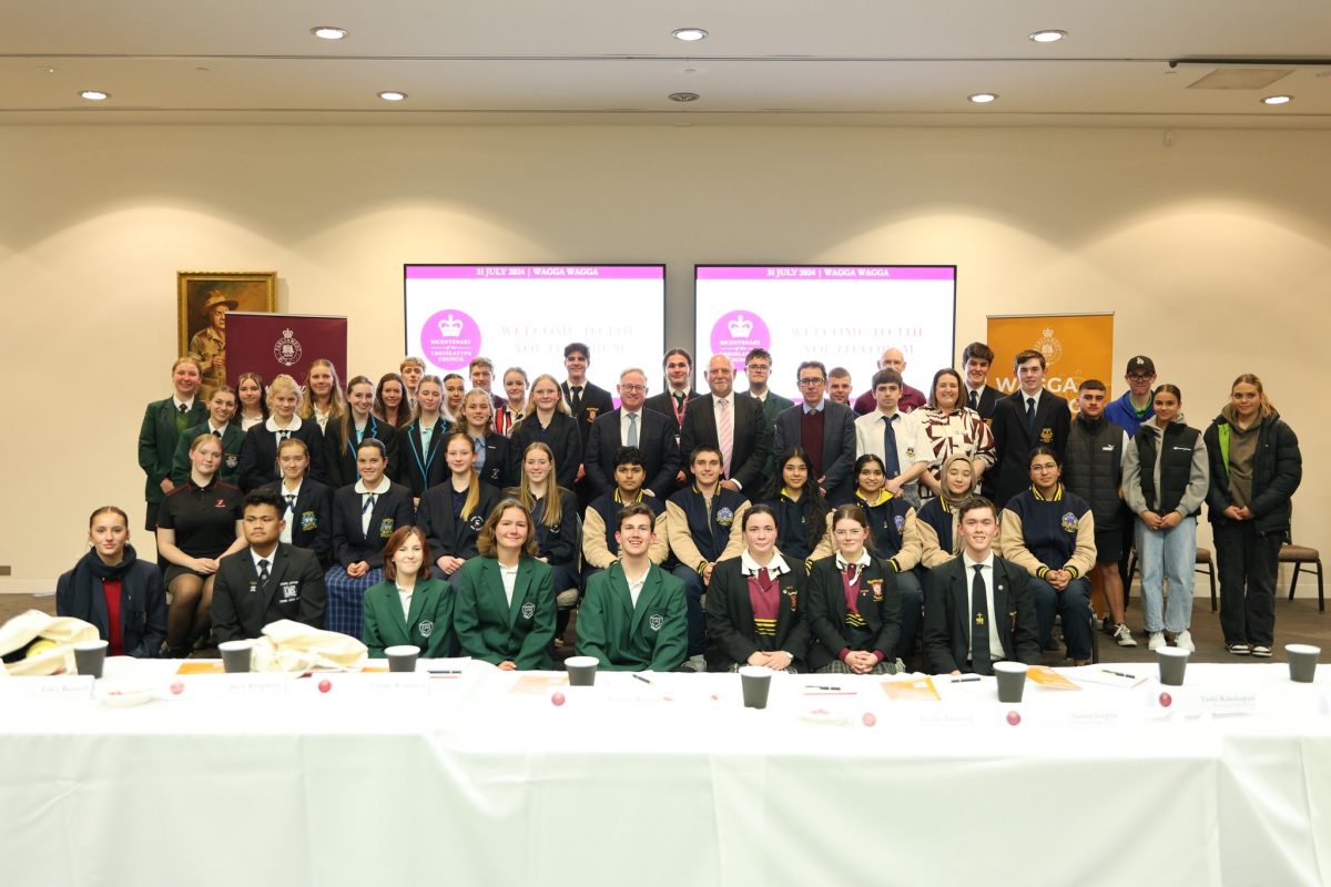 Youth forum delegates in Wagga