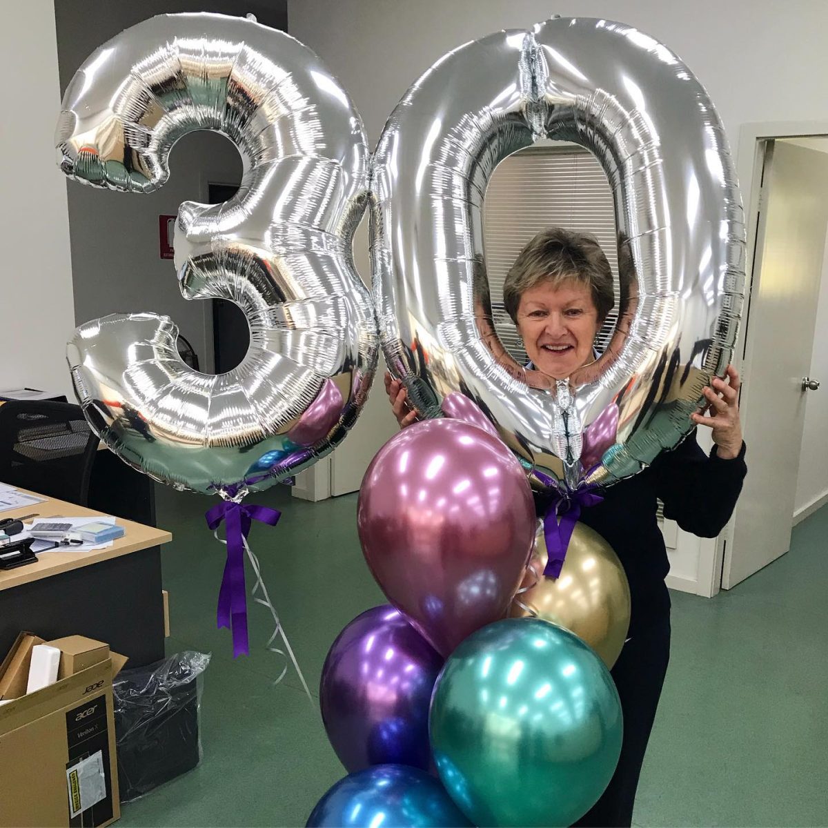 Robyn Meehan with 30th anniversary celebrations 