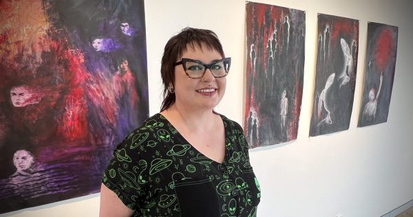 An autism diagnosis led Tegan to explore 'late-discovered neurodiversity' through art