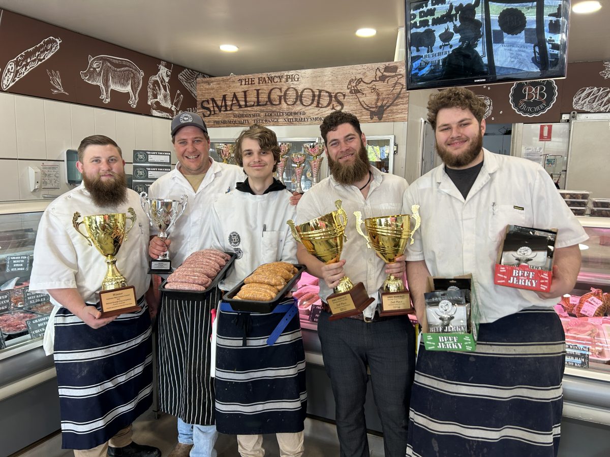 The Borella Butchers - Reese Jones, Ben Vartiainen, Lachie Gerahty, Jared Gerahty and Callum Quinn.