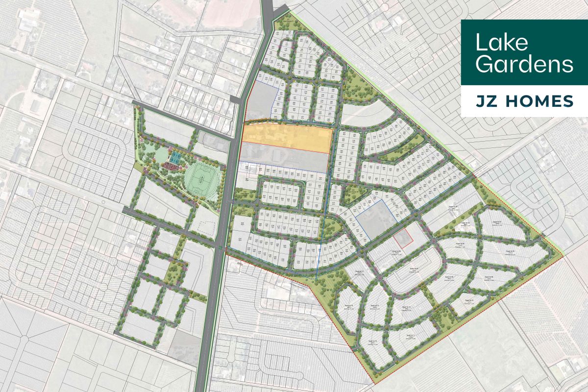 Lake Garden Estate plan. 