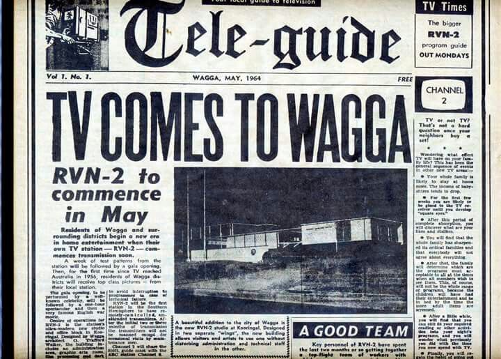 Wagga's first TV Guide, May 1964.