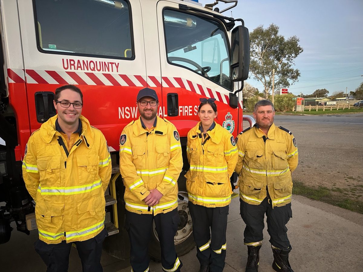 Members of the Uranquinty Rural Fire Service. 