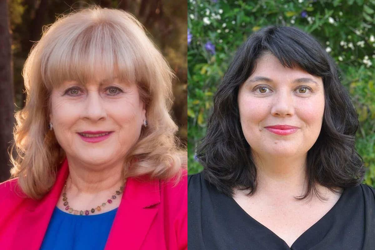 Headshot of two female councillors 