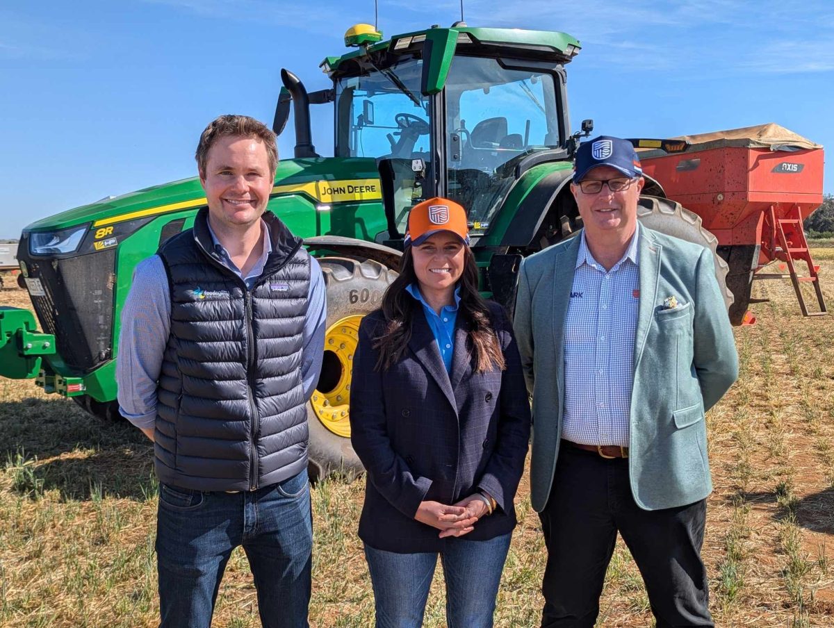 Charles Sturt’s Executive Director of AgriPark Mr Nick PagettCharles Sturt’s Head of Government Relations and Regional Engagement Ms Samantha Beresford Food Agility Chief Executive Officer Dr Mick Schaefer