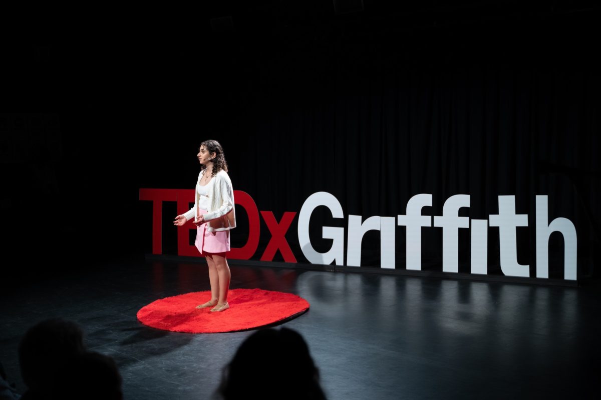 Shirine Nehme on Tedx stage 