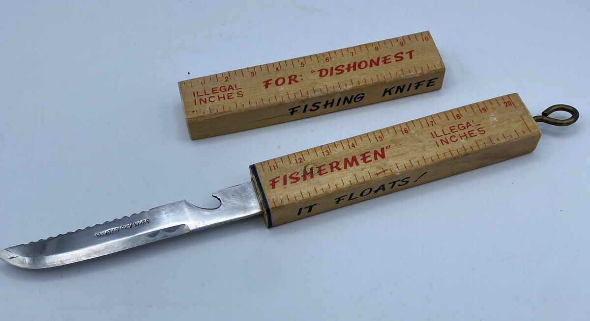 A popular version of the Japanese floating fishing knife features both "legal" and "illegal" measures. 