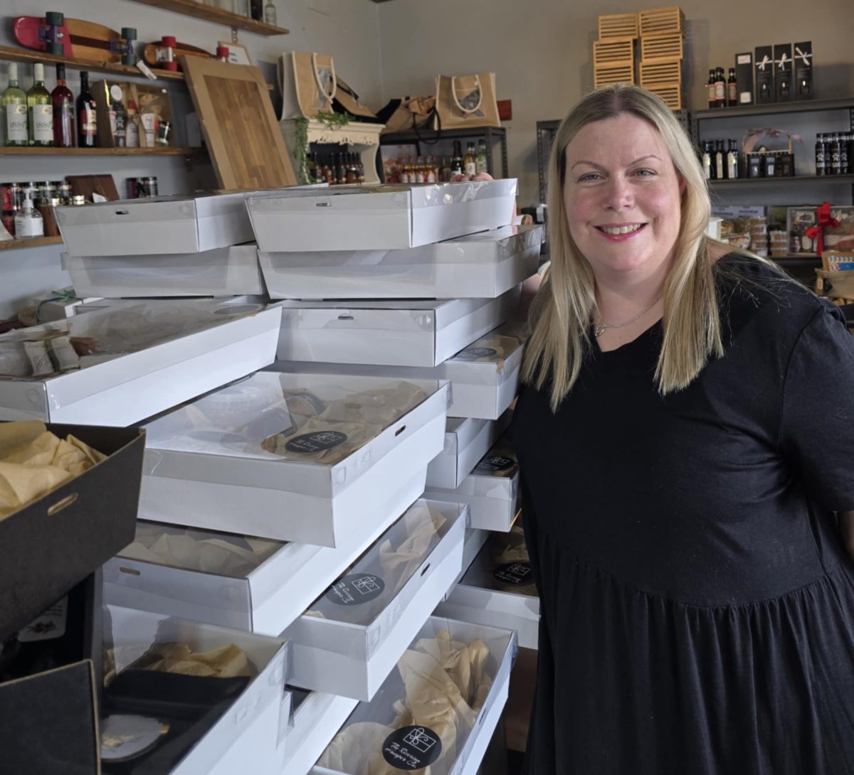 Gerogery's Lisa Walters loves nothing better than creating the perfect gift hamper full of goodies from all over the Riverina for her customers.