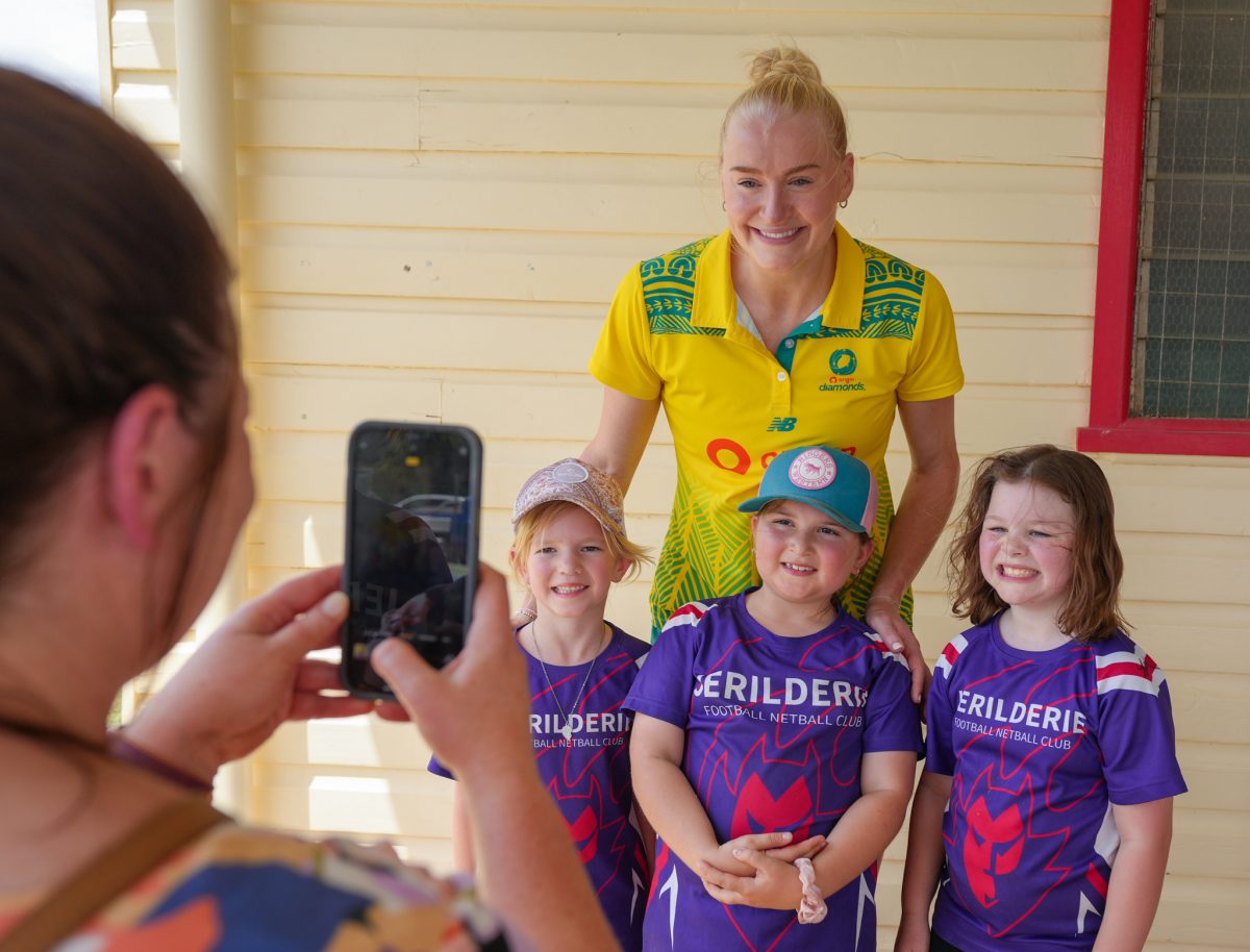 Netballer with kids 