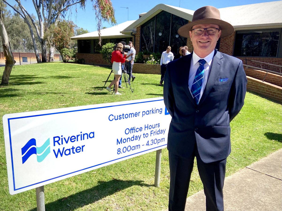 Riverina Water CEO Andrew Crakanthorp. 