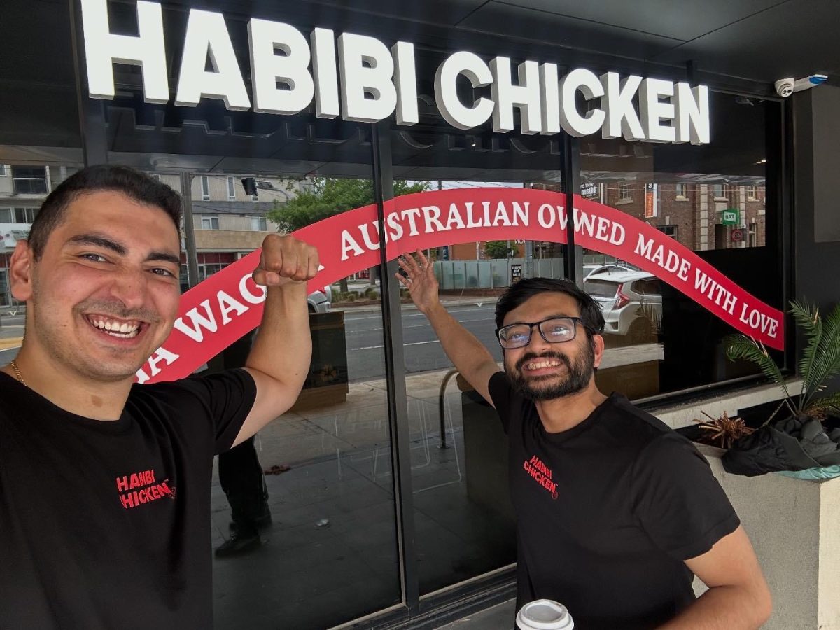 The Habibi team is putting the finishing touches on the new Melbourne store. 