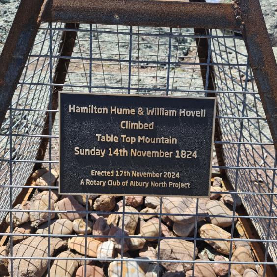 Walkers who take part in the walk on 1 December will be able to place a rock in the cairn which commemorates Hamilton Hume and William Hovell's trek to the top 200 years ago.