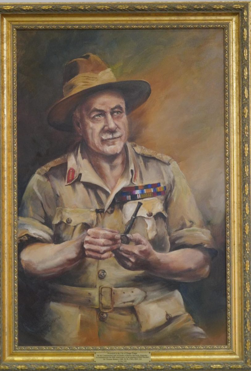 portrait painting of an army officer