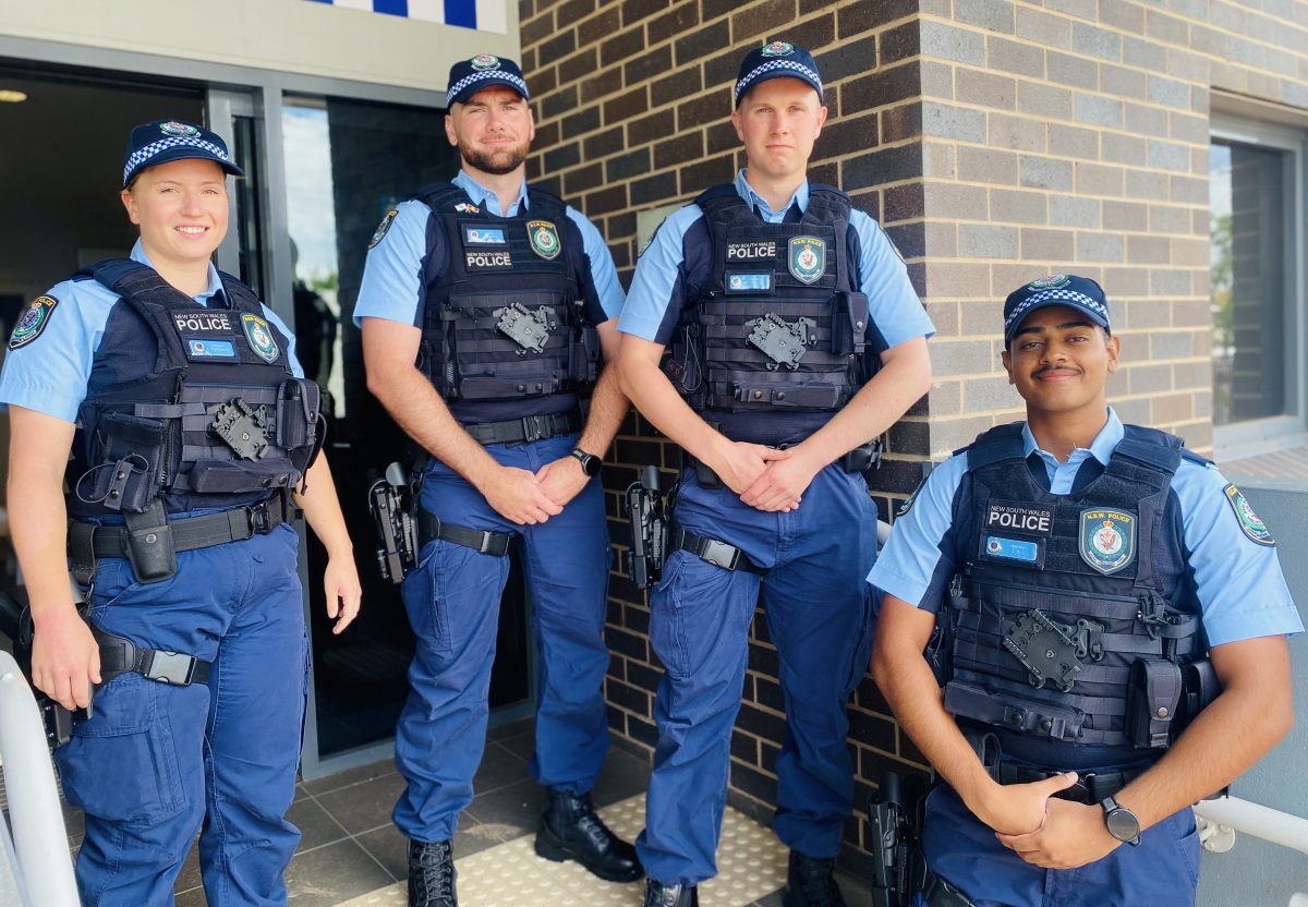 Police officers in uniform 