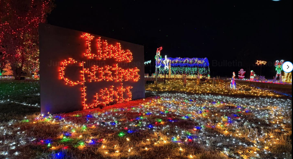 Christmas lights display