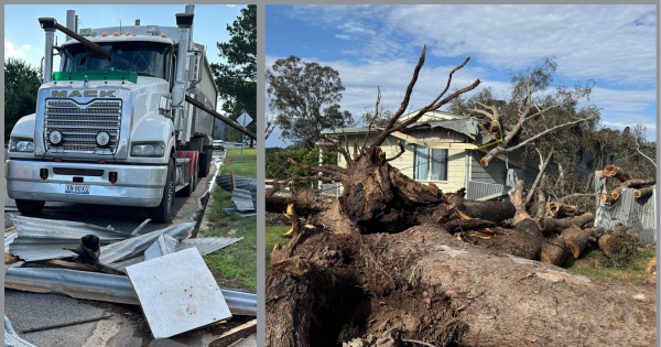 Thunderstorms batter Riverina, prompting 441 SES callouts after damaging winds and hail