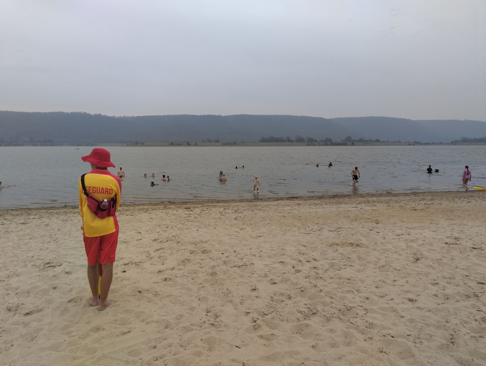 Penrith Beach is located on an artificial lake in a former quarry on Sydney's outskirts. 