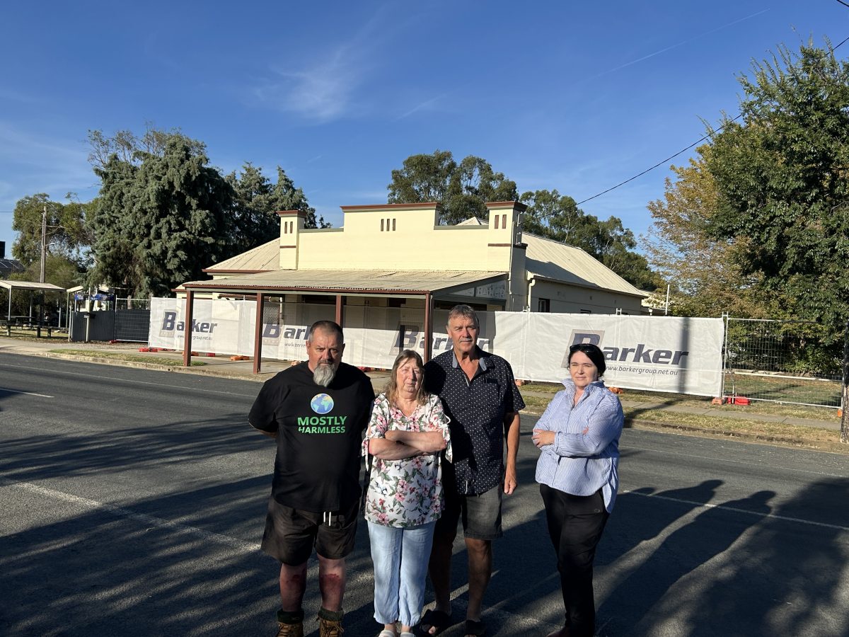 A new development slated for the farming hamlet of Walla Walla has some community members worried an important part of the town's heritage will be lost. Mark Kirk, Karen Wenke, Graeme Wenke and Trish Fulford are hoping the bakery's 114-year history can be preserved. 