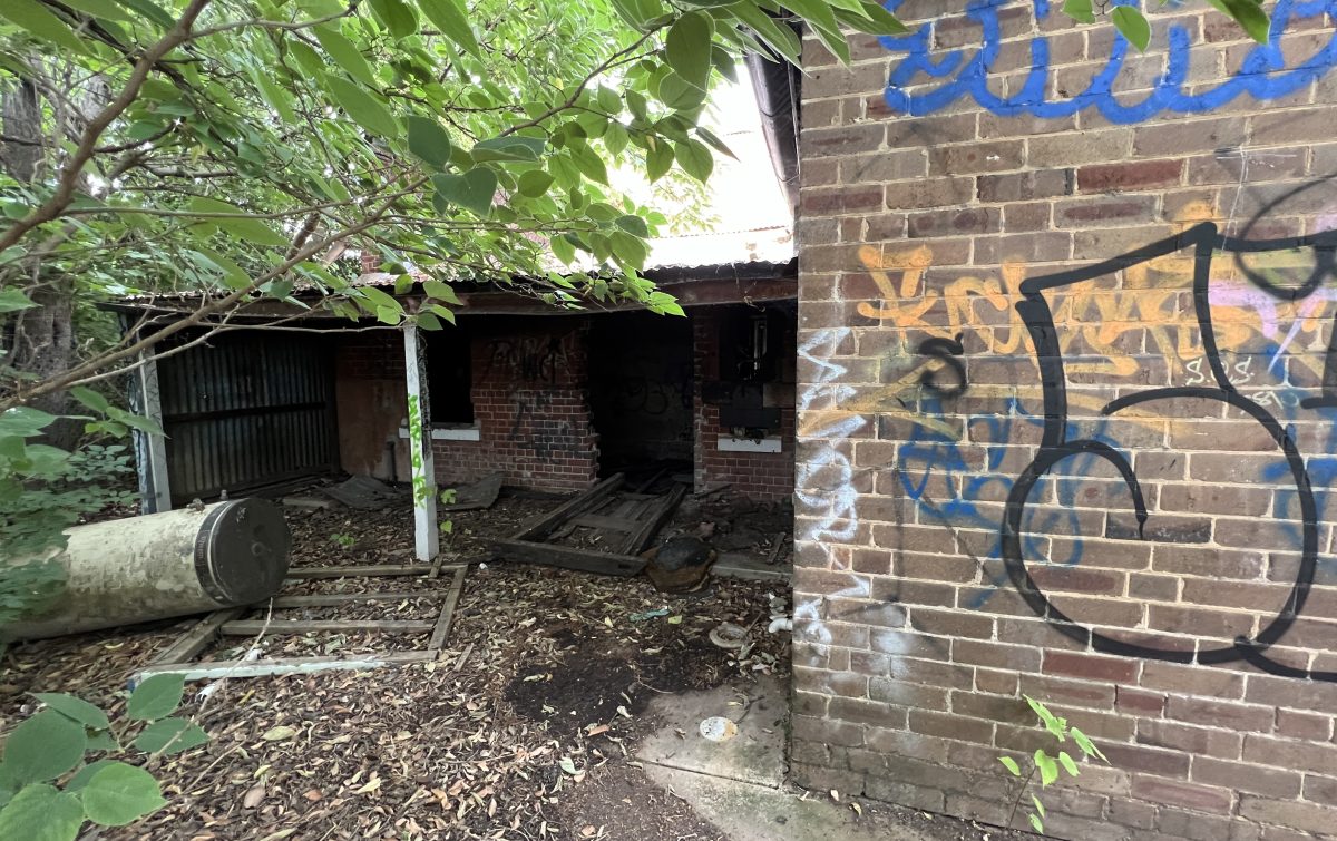 Neglect and vandals have taken a toll on the former Best Street Gatekeeper's Cottage.