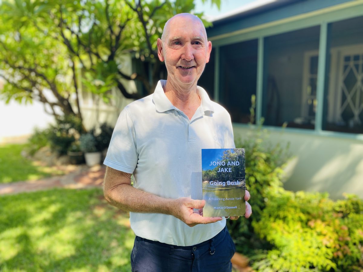 Martin O'Donnell in backyard