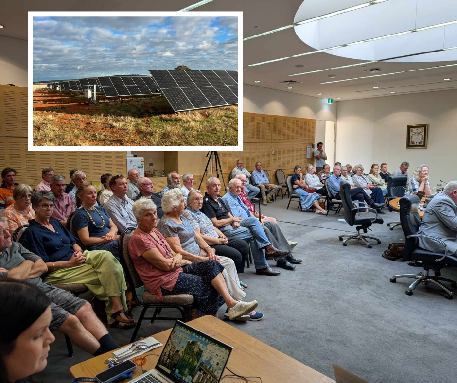 WWCC decided to protect local farmland from the threat of solar farms in front of a packed gallery.