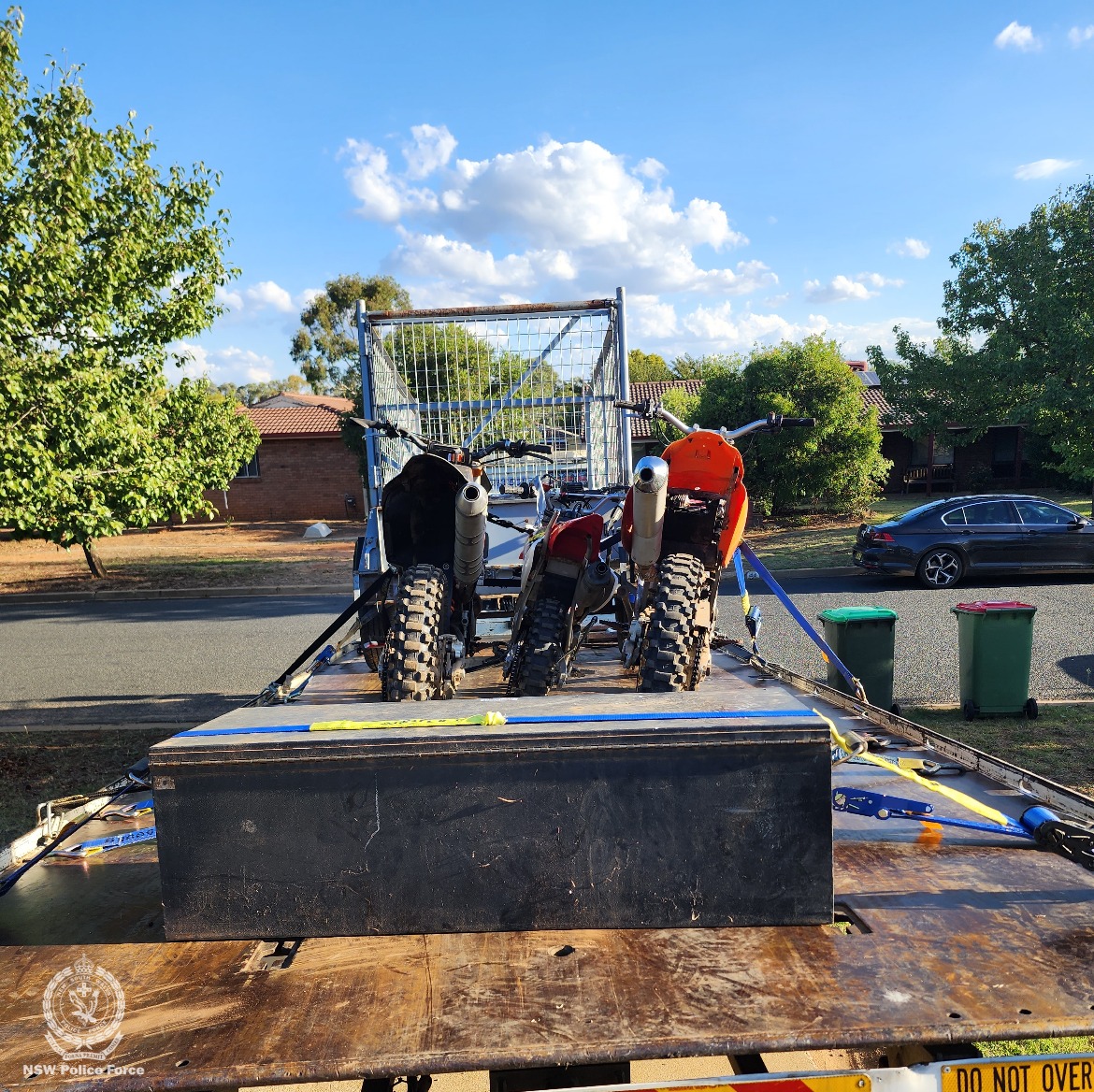 Bikes on trailer 