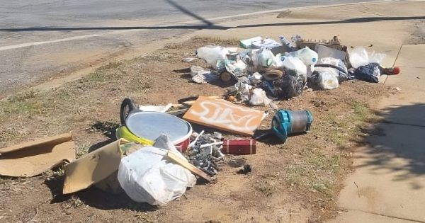 Wagga resident concerned nature strip near Edward Street treated like rubbish tip