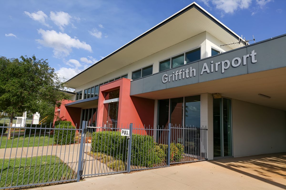 exterior of Griffith airport