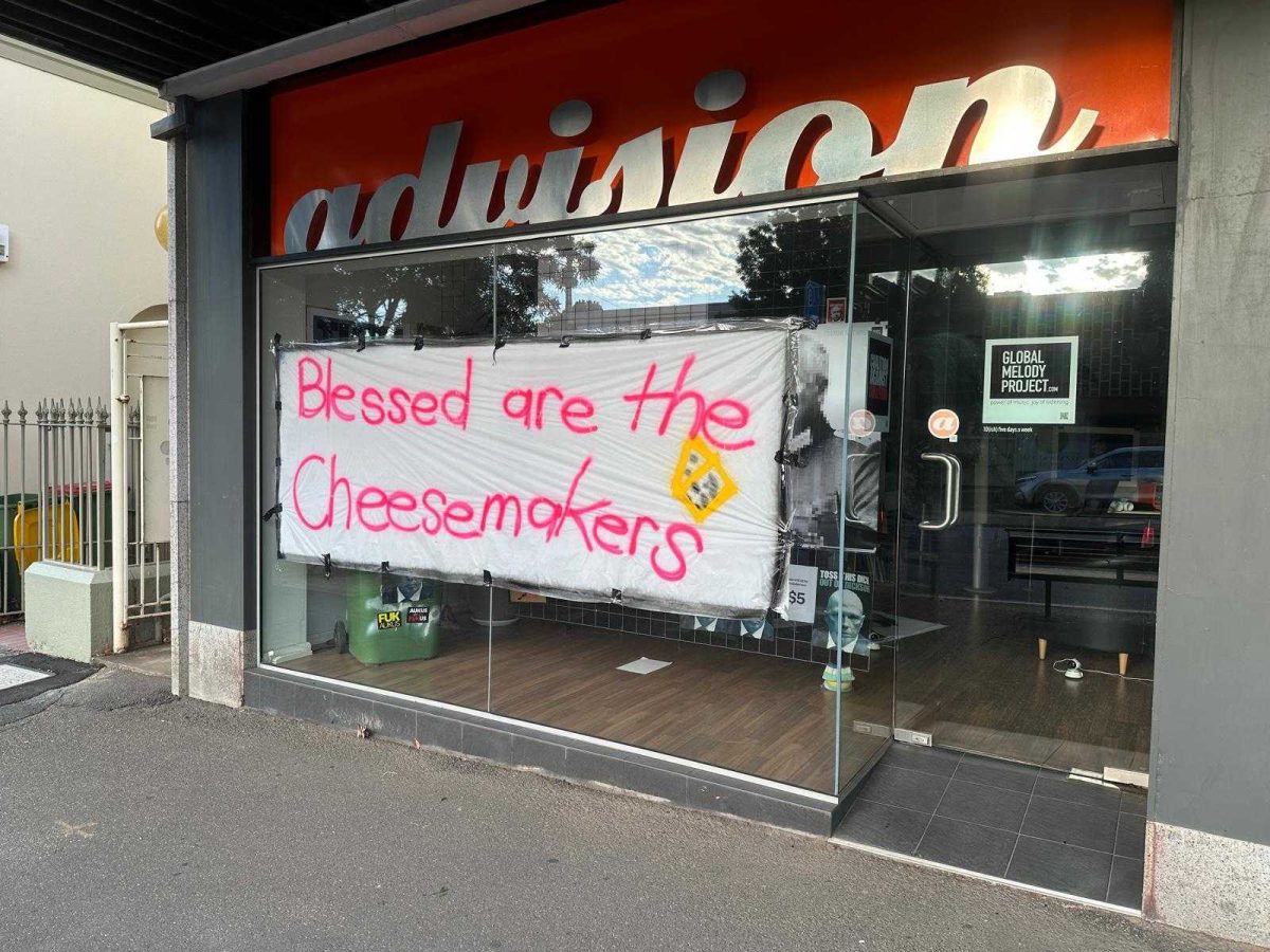 sign over window