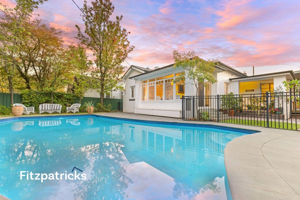 The pool provides a stunning centrepiece to an already beautiful home.