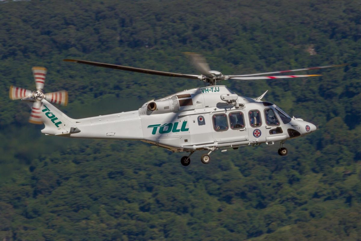 helicopter flying