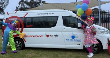 Children’s charity Variety gifts Griffith's Kalinda School $100,000 custom 12-seater bus