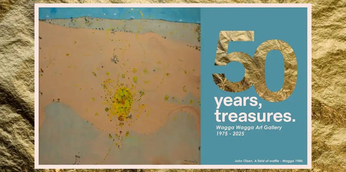 promo image for the 50 year wagga art gallery celebration