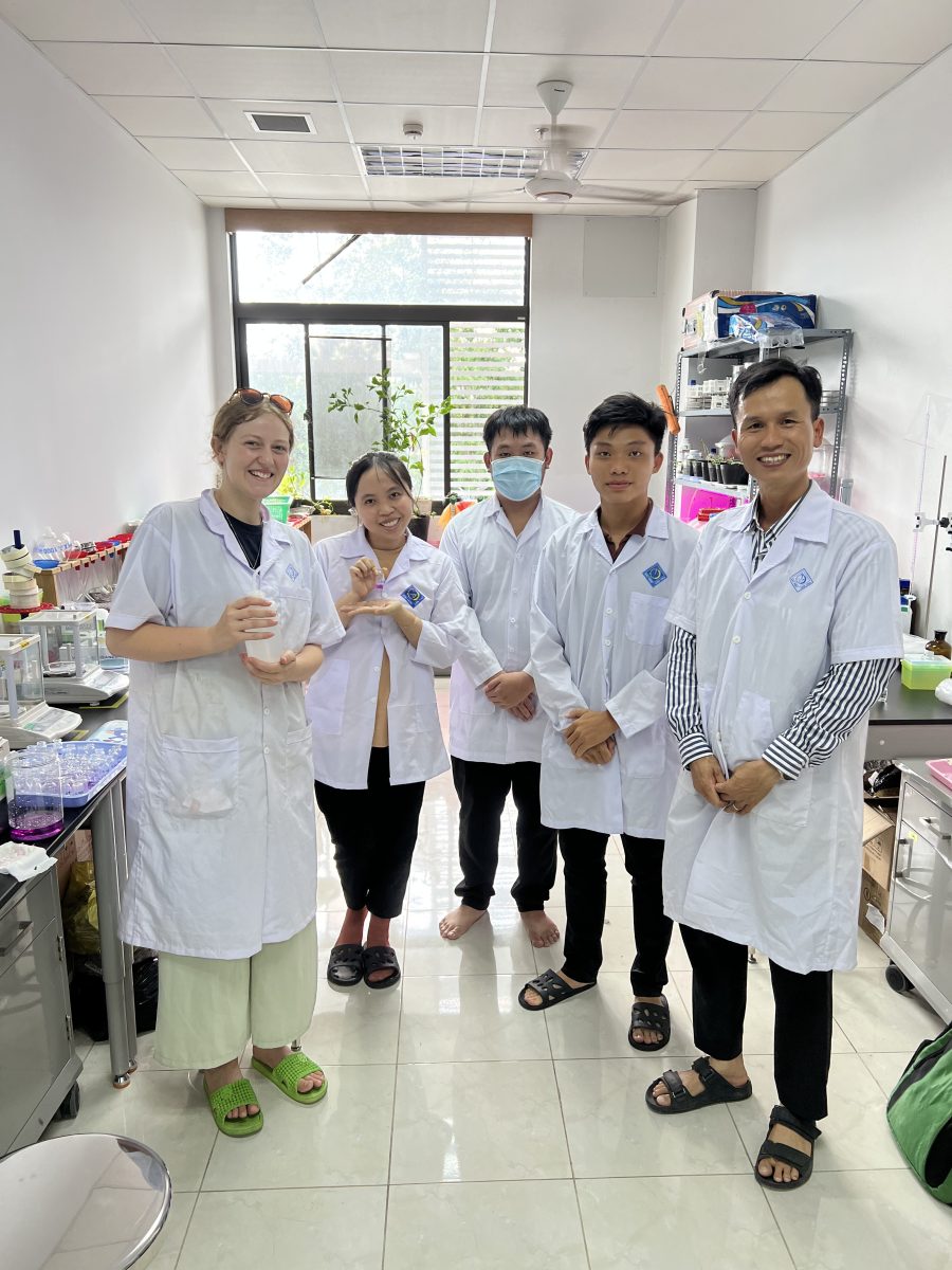 A group of agriculture science students