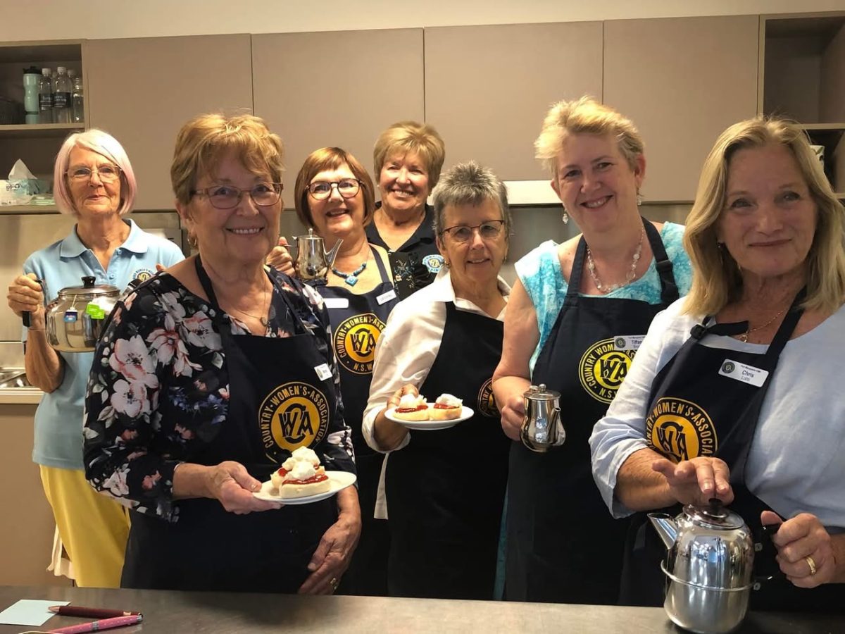 Happiness is the CWA and scones and morning tea. Picture: CWA