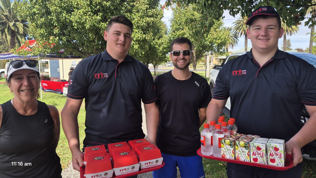 guys carrying food