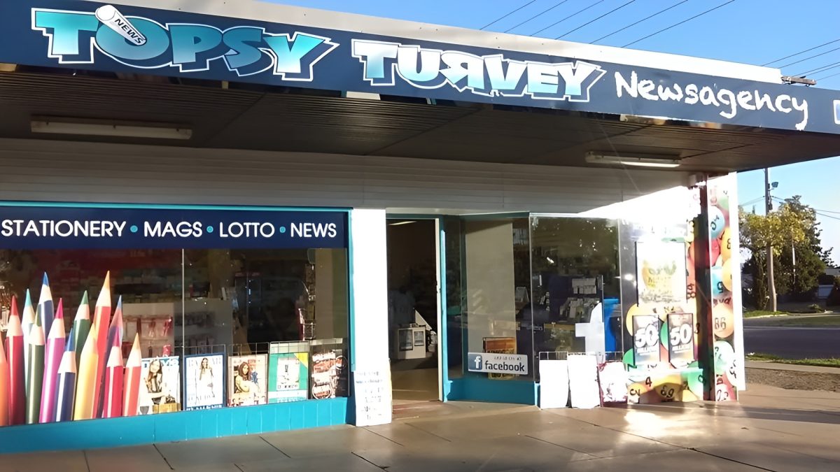 outside of newsagents