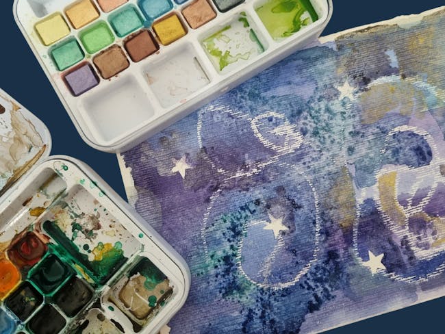 Galatic Stars: Watercolour! (6 -12 years) | Winter Holidays