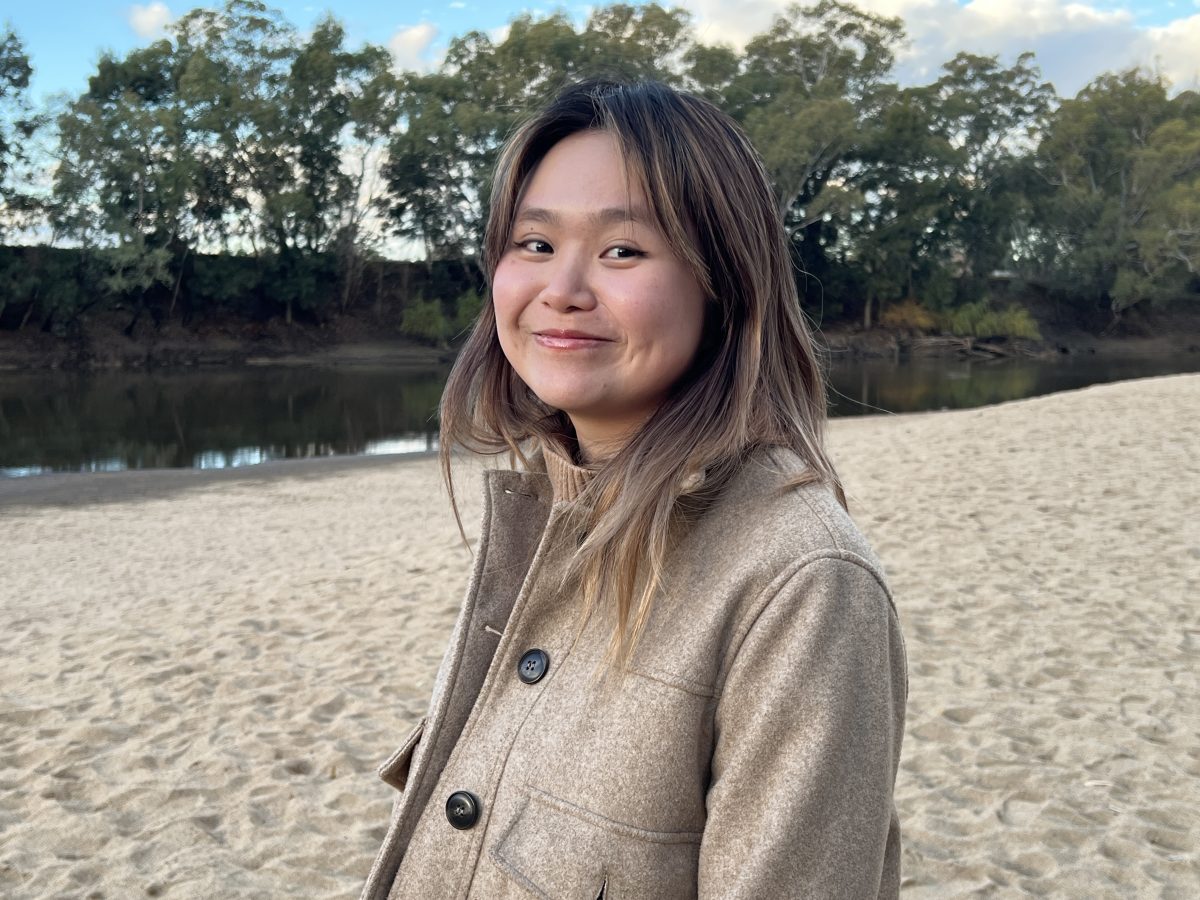 young woman at a beach