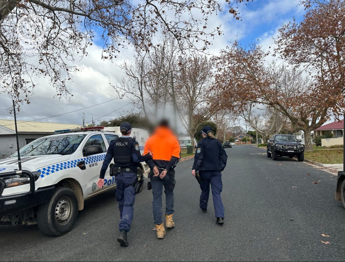 man being arrested