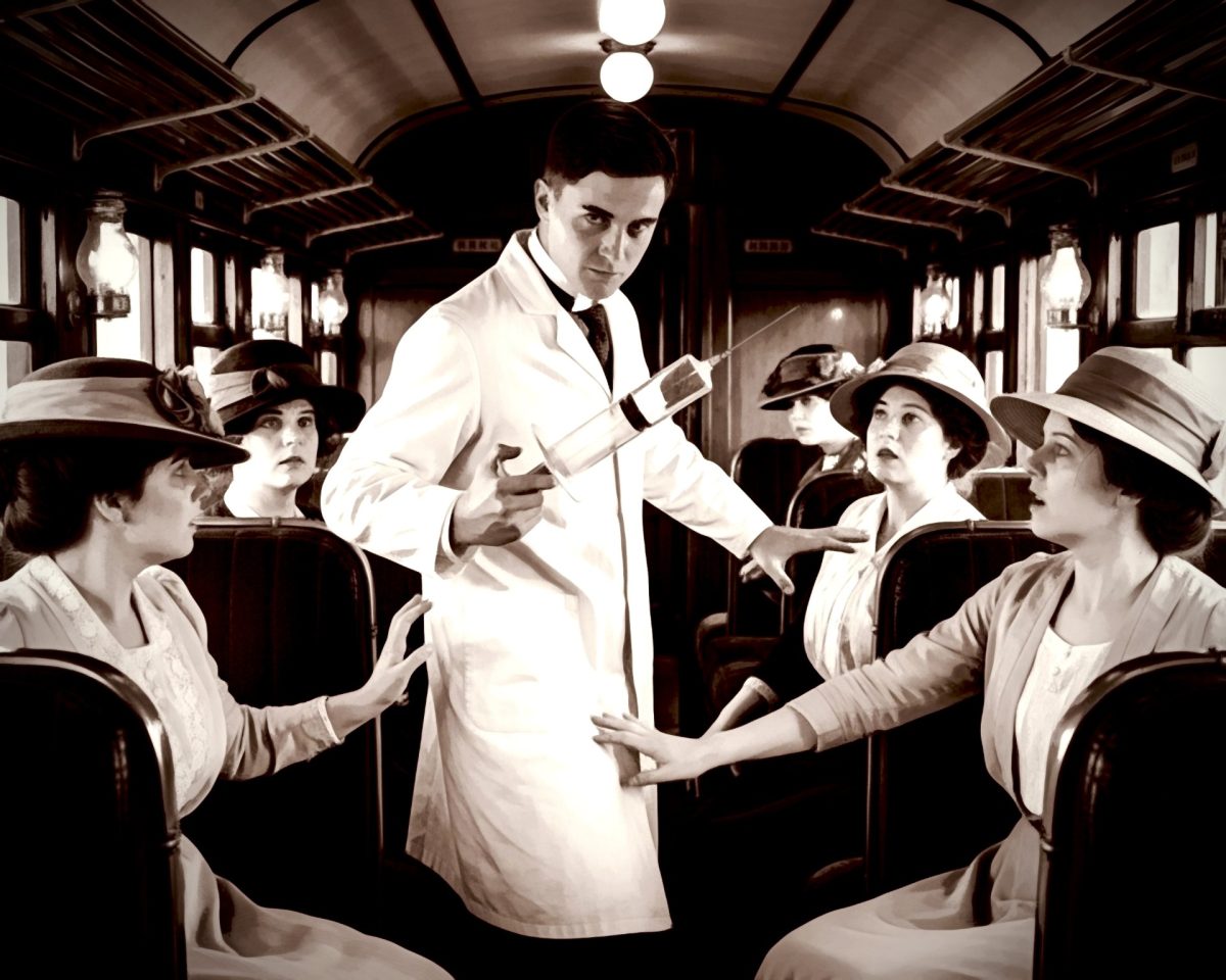 When a dubious doctor boarded the train at Albury, the ladies on board wailed in fear.