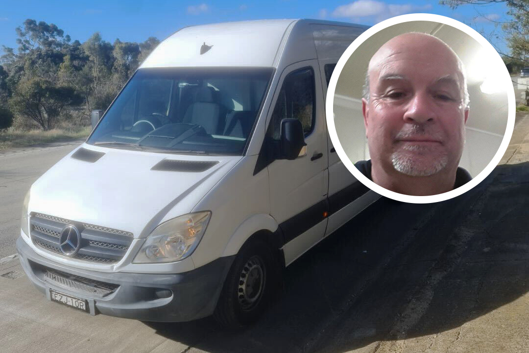 Van with headshot